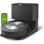iRobot® Roomba® j7+ WLAN-fähiger Saugroboter mit automatischer Absaugstation, Kartierung und Zwei Gummibürsten für alle Böden -Objekterkennung und -vermeidung - Lernt und kartiert