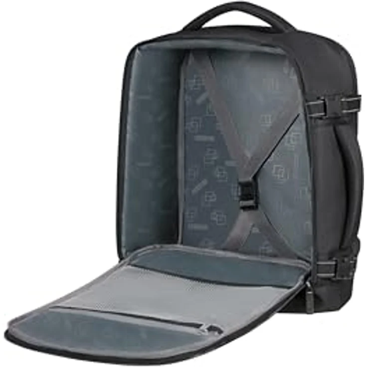 American Tourister Take2Cabin Rucksack, 40 cm, schwarz, 100% Polyester, 30 x 20 x 40 cm – Bild 5