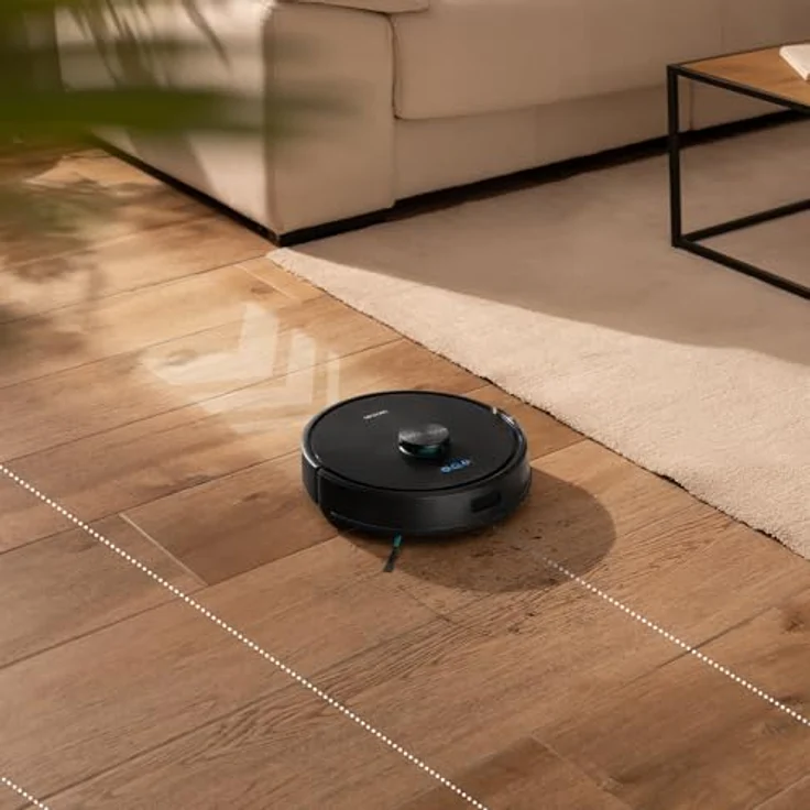 Cecotec Conga M70, Saugwischroboter mit LiDAR-Navigation, 180 Minuten Akkulaufzeit, schwarz-grau, 0,4 l Staubbehälter und 0,42 l Wassertank – Bild 6