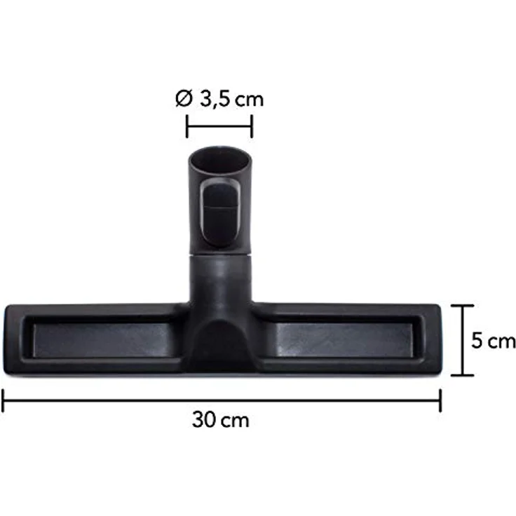 Maxorado Parkettdüse für Miele Staubsauger, 30 cm Hartbodenbürste mit Klickverschluss, 35 mm Anschluss, Leichtbauweise – Bild 2