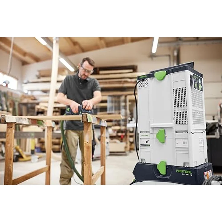 Festool Luftreiniger SYS-AIR M, kompakter Luftreiniger für Baustelle und Werkstatt, Staubklasse M – Bild 5