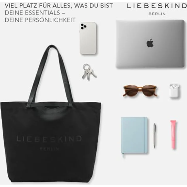 Liebeskind Berlin Shopper Aurora AURORA POOL PRINT, Einkaufstasche mit Logoprägung, Textil, pool Farbe, 39x36x18 cm - Preisvergleich – Bild 5