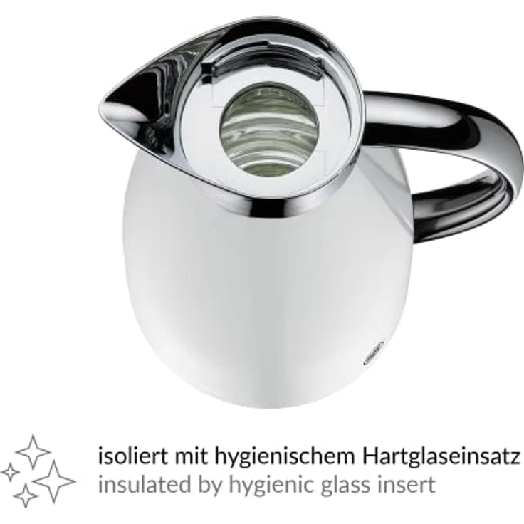 alfi 1421.211.100 Isolierkanne Signo, Edelstahl Alpinweiß 1,0 l, 12 Stunden heiß, 24 Stunden kalt – Bild 2