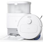 ECOVACS DEEBOT N30 PRO Omni Saugroboter mit Wischfunktion, 10.000 Pa Saugleistung, ZeroTangle 2.0-Technologie, TruEdge Kantenreinigung, 60℃ Heißwasser Wischmopp Reinigung, Heißlufttrocknung, Weiß
