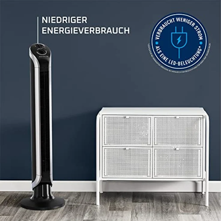 Rowenta Eole Infinite VU6620, Standventilator, Säulenventilator, Oszillation 40W Schwarz, 40 W, 240 V – Bild 5