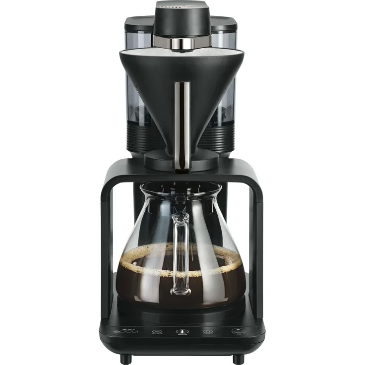 Melitta 1024-11, Filterkaffeemaschine, Schwarz, Silber