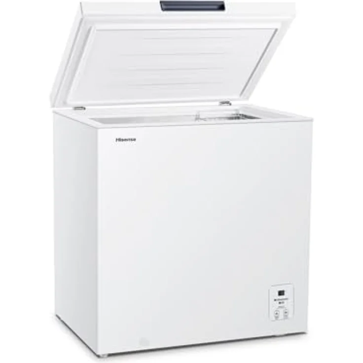 Hisense FT184D4AWYE, Horizontale Gefriertruhe mit 142 l Nutzvolumen, elektronischer Temperaturregelung, leise 40 dBA, Weiß