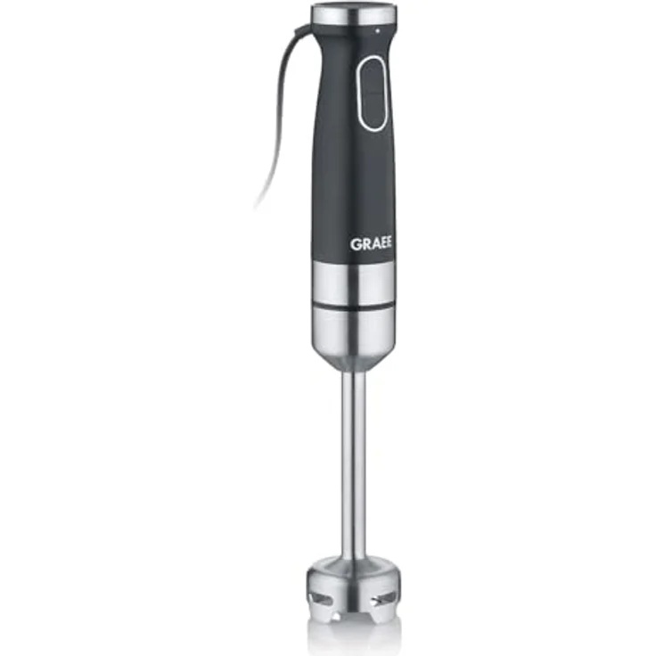 Graef Stabmixer HB 602 - Stabmixer - Schwarz, 1200 W - Leistungsstarker Pürierstab mit 4-Edelstahlklingen und 2 Geschwindigkeitsstufen – Bild 1