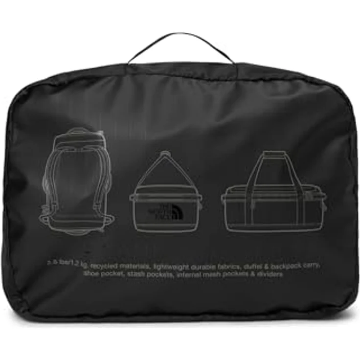 The North Face BASE CAMP VOYAGER DUFFEL 62L, Sporttasche aus recycelten Materialien mit Laptopfach und Außenreißverschluss Tasche – Bild 4