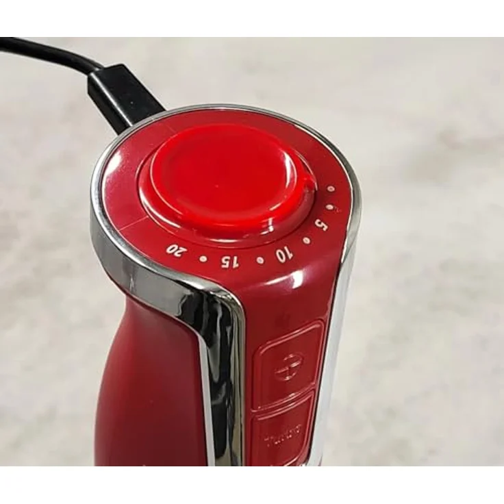 Royalty Line Stabmixer 800W rot mit Geschwindigkeitsregler und variablen Geschwindigkeitsstufen – Bild 5