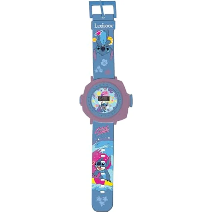 Lilo & Stitch Projektionsuhr, digitale Armbanduhr mit sanfter Beleuchtung für kleine Disney-Fans – Bild 2