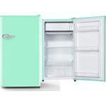 PKM Retro Kühlschrank 91 Liter freistehend kompakt 45 cm breit (Türkis)