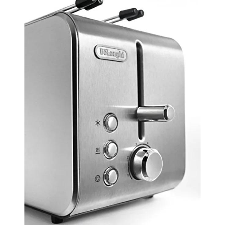 De'Longhi CTX2203 2-Scheiben-Toaster, 550W, 6 Bräunungsstufen, edelstahl – Bild 4