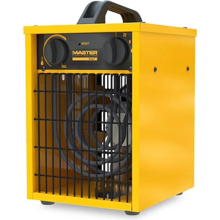 Master Elektro-Heizlüfter B 2, 1/2 kW Heizgerät mit Ventilator und integriertem Thermostat, mobil und leise