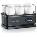 Arendo Sixcook Eierkocher, 6-fach, Edelstahl, Warmhaltefunktion, Härtegrad einstellbar, blau