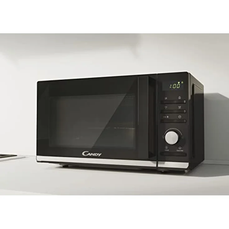 Candy CMGA20TNDB Mikrowelle / 700 Watt / Grill 1000 Watt / 20 Liter / Auftauen/Grilleinsatz/Expresskochen / Elektronische Bedienung / Schwarz – Bild 3