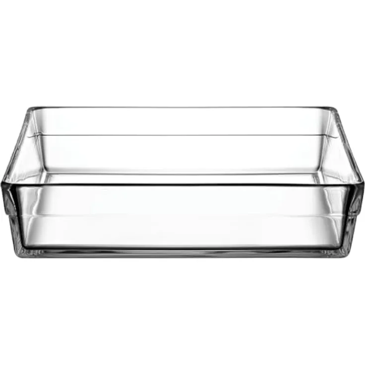 Pasabahce Borcam Premium Backform, Glas Servierform 29x29 cm, quadratisch, hitze- und kältebeständig, 4,1 Liter, spülmaschinen- und mikrowellengeeignet
