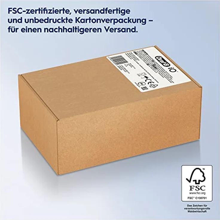 Oral-B iO Series 8 Plus Edition Elektrische Zahnbürste/Electric Toothbrush, PLUS 3 Aufsteckbürsten, Magnet-Etui, 6 Putzmodi, recycelbare Verpackung, Muttertagsgeschenk / Vatertagsgeschenk, white – Bild 2