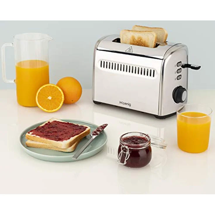 H.KOENIG TOS9 Toaster 2 Scheiben, Edelstahl – Bild 6