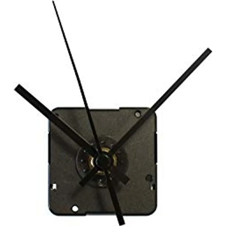 TFA Dostmann Analoges Uhrwerk mit zwei Uhrzeigersets, 60.3024.01, leises Sweep-Uhrwerk, zum Basteln/Selbstgestalten, schwarz