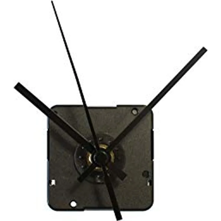 TFA Dostmann Analoges Uhrwerk mit zwei Uhrzeigersets, 60.3024.01, leises Sweep-Uhrwerk, zum Basteln/Selbstgestalten, schwarz – Bild 1