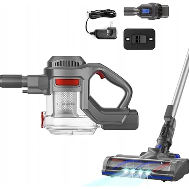 Air Essence Zyklon Akku Kabellos Bise, Handstaubsauger Akku in Rot, Red Vacuum Cleaner, 100 AirWatt, 210 W, 1.3 liters, 72 Dezibel - Preisvergleich