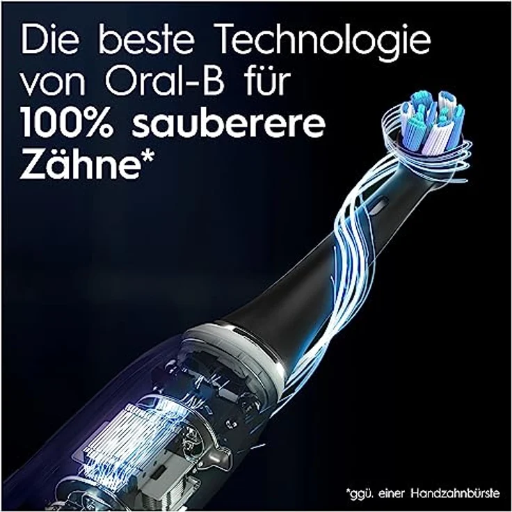 Oral-B iO Series 10 Plus Edition Elektrische Zahnbürste/Electric Toothbrush, PLUS 3 Aufsteckbürsten, Lade-Reiseetui, 7 Putzmodi, recycelbare Verpackung, Made in Germany, Geschenk Mann/Frau, black – Bild 4