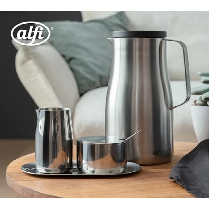 alfi MILK AND SUGAR SET, glänzendes Edelstahl-Milch- und Zuckerset, spülmaschinenfest, langlebig – Bild 5