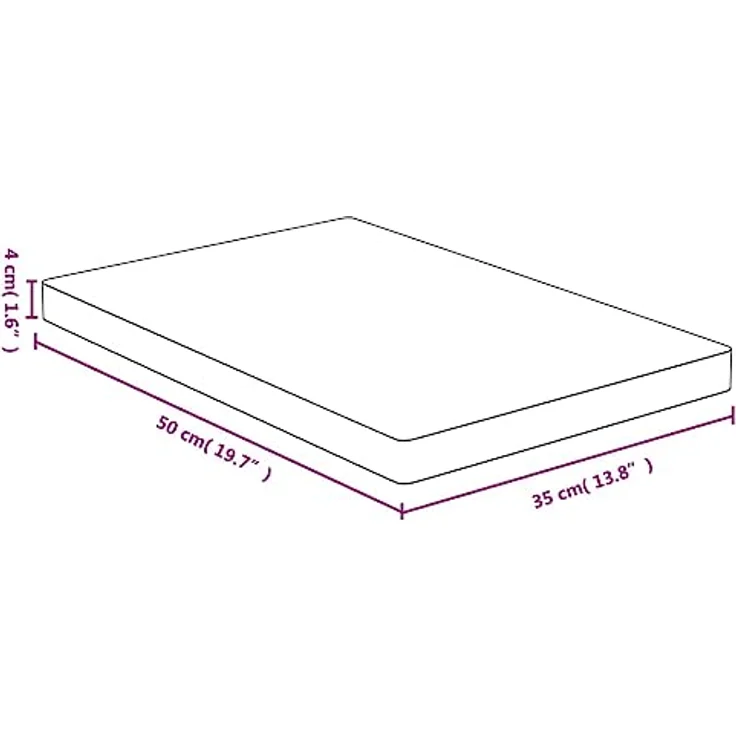 vidaXL Schneidebrett 35x50x4 cm Bambus – Bild 4