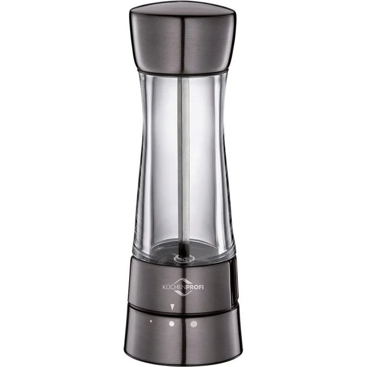 Küchenprofi Salzmühle Pfeffermühle 17,5 cm Grau Monaco, Gewürzmühle mit Hochleistungskeramik Mahlwerk