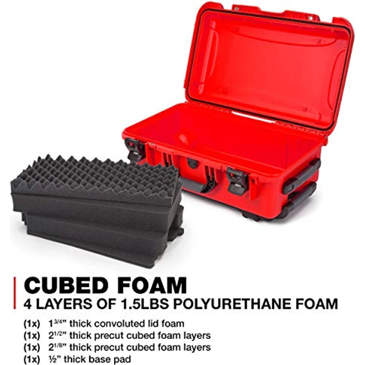Nanuk 935 Wasserdichter Hartschalenkoffer Mit Rädern und Anpassbarer Schaum - Rot – Bild 5
