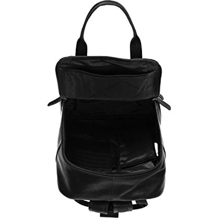 The Chesterfield Brand Wax Pull Up City Rucksack, Leder 30 cm, schwarz, 100% Leder, kompakte Größe 22 x 12 x 30 cm – Bild 5