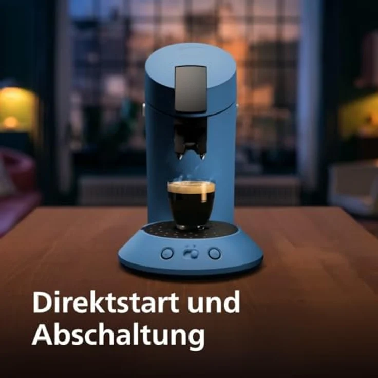 Philips SENSEO Kaffeemaschine, Kapselmaschine mit Kaffee Boost Technologie und Kaffeestärkewahl, Blau CSA210/00 – Bild 3