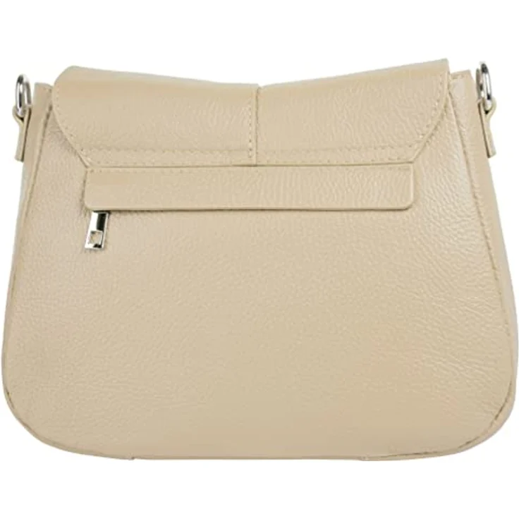 Cluty Umhängetasche, echt Leder, Made in Italy, minimalistisch, modern, 100% Rindleder, in den Farben Braun erhältlich – Bild 4