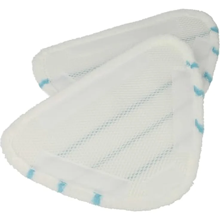 vhbw 2x Wischbezug für Clean Maxx Dampfreiniger, saugstark und fusselfrei, weiß/blau – Bild 2