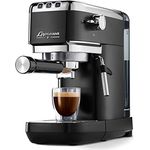 Tchibo Siebträger Espressomaschine „Lapressa“, mit Doppelauslauf und Milchaufschäumdüse (15 bar, 980ml Wassertank), inkl. zwei doppelwandigen Sieben, für Espresso und Milchschaum, schwarz - Preisvergleich