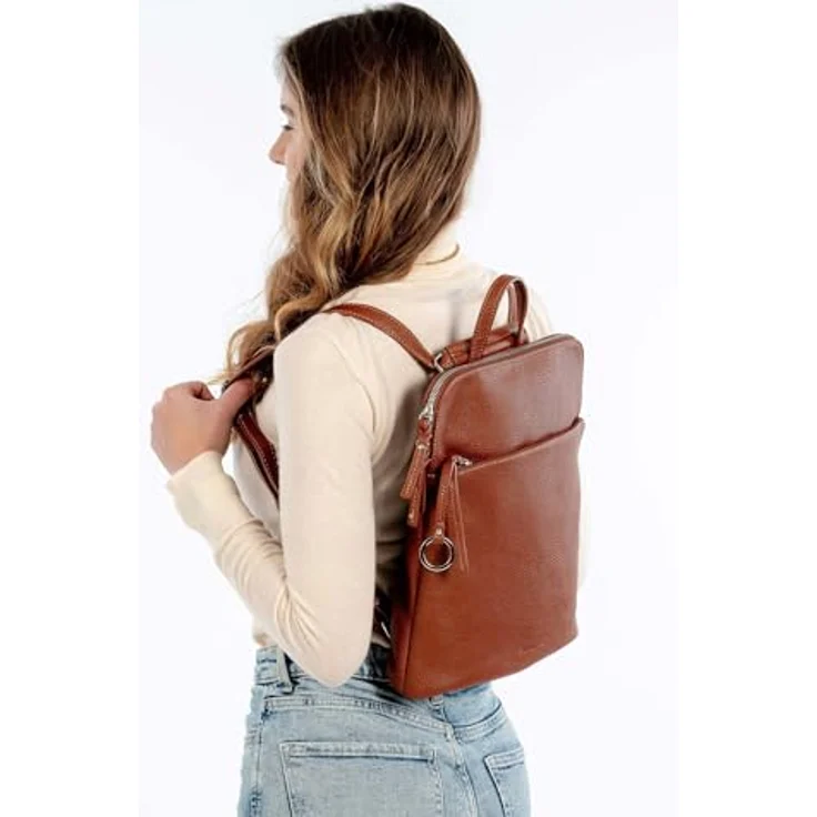 Suri Frey SFY Debby City Rucksack, 30 cm, braun, 100% Polyurethan, kompakt und stilsicher – Bild 4