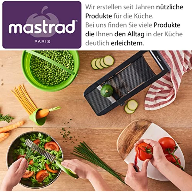 Mastrad Mousse und Sahne Spender für warme und kalte Saucen, Schlagsahne Spender mit Reinigungsbürste und drei Dekorationsdüsen, Aluminium, Silber, 0,5 Liter – Bild 5