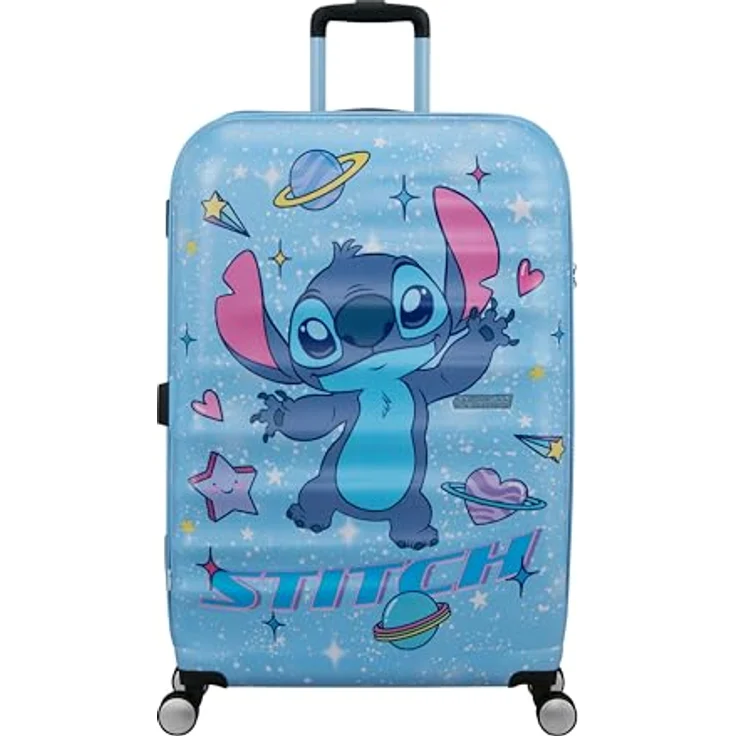 American Tourister Wavebreaker Disney 4 Rollen Trolley, 67 cm, blau, 100% ABS, 44 cm x 26 cm – Bild 2