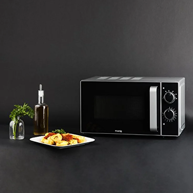 H.Koenig VIO4 Mikrowelle mit Grill, Standgerät, 20 Liter Garraum, 700 Watt, Auftauen – Bild 6