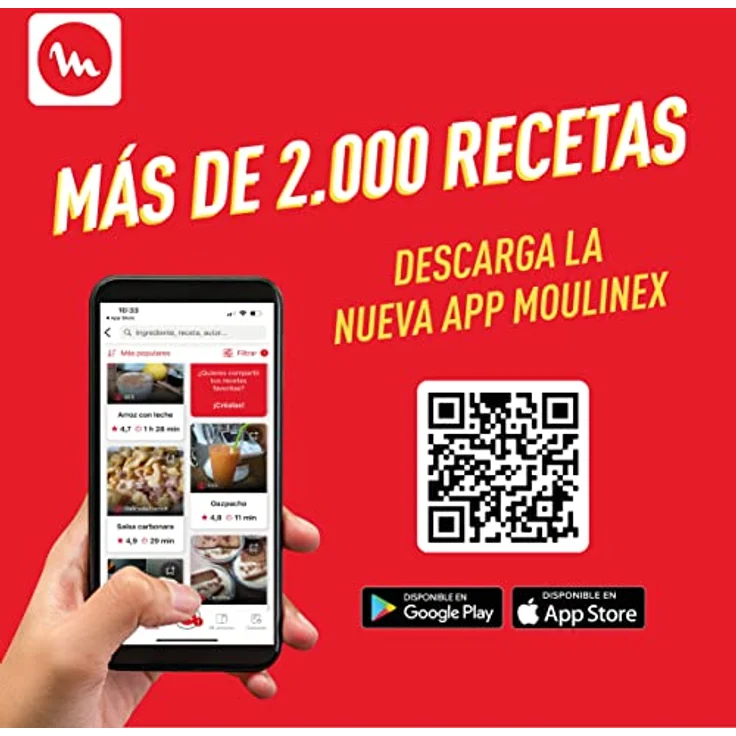 Moulinex LM835D10, Standmixer, Schwarz, Silber, Transparent – Bild 7