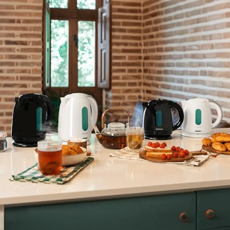 Cecotec Thermosense 180 White, Wasserkocher 1,7 L, 2200 W, schnelles Erhitzen, Anti-Kalk-Filter, BPA-frei, 360º drehbare Basis, kabelloser Behälter – Bild 2