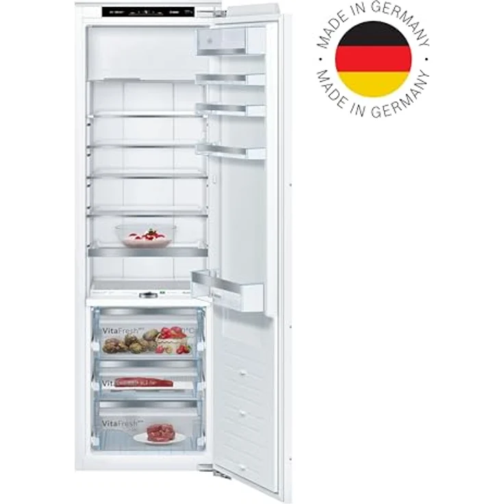 Bosch Serie 8, Einbau-Kühlschrank mit Gefrierfach, 177.5 x 56 cm, Flachscharnier, KIF82PFE0 – Bild 2