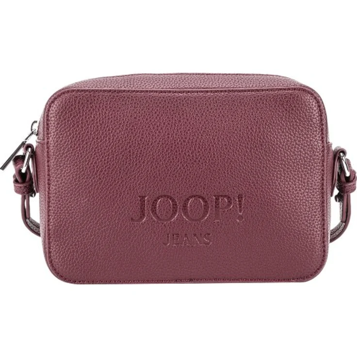 Joop! Jeans Lettera 1.0 Cloe Umhängetasche aus 100% Leder, 22 cm, rot – Bild 1