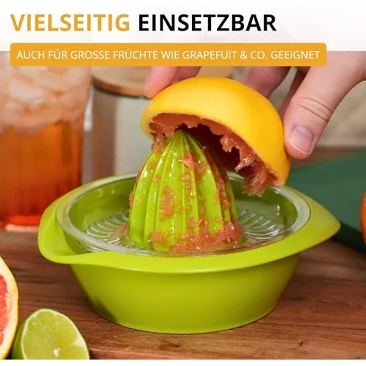 Westmark Zitronen--Zitruspresse mit Behälter, Durchmesser: 18,7 cm, Fassungsvermögen: 0,5 Liter, Kunststoff, Limetta, Apfelgrün, 3091227A – Bild 9