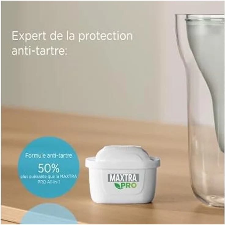 BRITA Maxtra Pro Expert Anti-Kalk-Filterkartuschen – 50% leistungsstärkere Anti-Kalk-Formel gegen Kalk – reduziert auch Chlor, Feinpartikel ≥ 30 µm und bestimmte Metalle – Bild 3