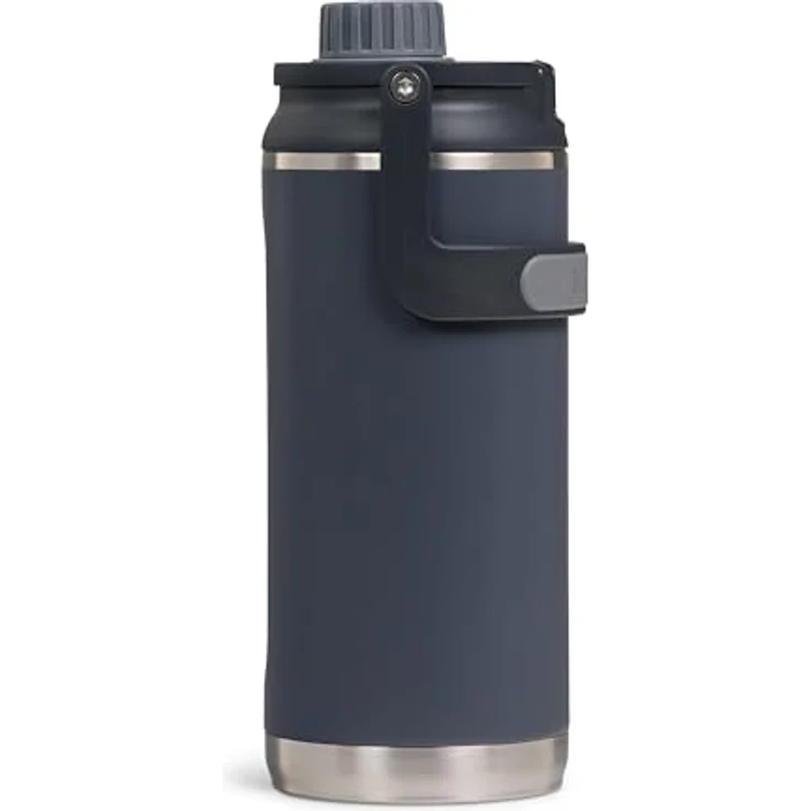 IGLOO Chug 36 Thermoflasche, isolierte Edelstahl-Wasserflasche, anthrazit, 1 Liter, hält bis zu 48 Stunden kalt, auslaufsicherer Deckel – Bild 2