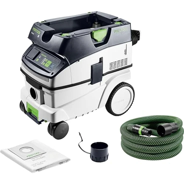 Festool Absaugmobil CLEANTEC CTM 26 Ei, Bodenstaubsauger mit Bluetooth, robust und flexibel, blau – Bild 1