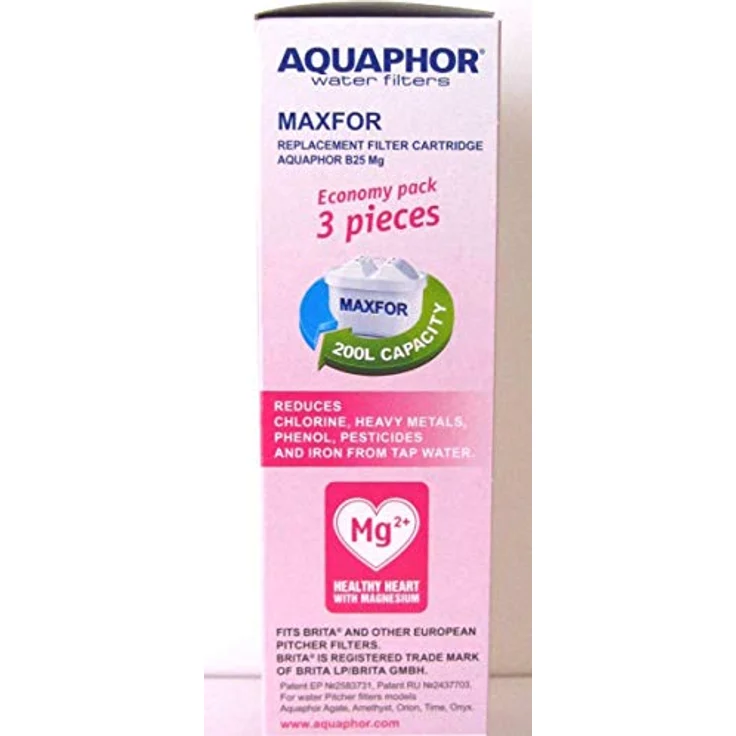 AQUAPHOR MAXFOR (B25) Mg Pack 3 Filterkartusche, weiß, 200 l – Bild 3