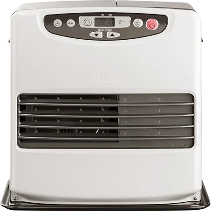 Qlima SRE 9046 C Heizstrahler - 75m³, 5L Inhalt, mit Kindersicherung, Kippschutz, Frostschutz und CO-Sensor, Weiß/Schwarz - Laserheizung – Bild 1